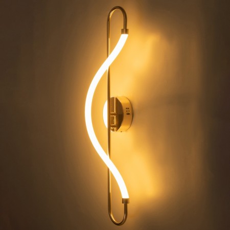 Lamp "bend" LED 16W 3000k gold 26x11x82 cm-2