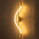 Lamp "bend" LED 16W 3000k gold 26x11x82 cm