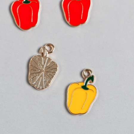 Decor for creativity Metal, enamel "Pepper" mix 1.7x1.1 cm-1