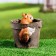 Figure pot "Squirrel in a pot of paw out" 15x14 cm