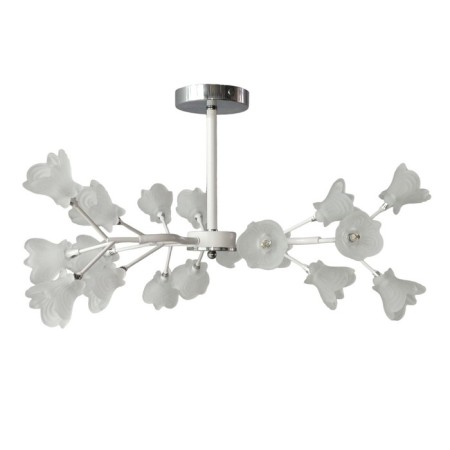 Lamp ceiling economy light 11117/18WT+CR WT, 18x3W, G4, 35x69x69 cm, white color