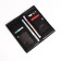 Male purse on a magnet, department for bills, for cards, black color