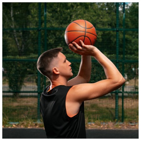 MinSA basketball ball, training, PU, ​​glued, 8 panels, p. 7-8