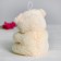Soft toy "Trunk with heart", the color is red