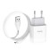Network charger Hoco C72A, 1 USB, 2.1 A, Micro USB - USB, 1 m, white cable