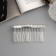 Hair crest "Medea" classic thread, 7.5 × 4 cm, silver