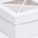 Box under the cake, white, 17 x 17 x 10 cm