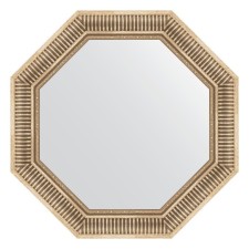 Mirror in the baguette frame, silver aqueduct 93 mm, 72x72 cm