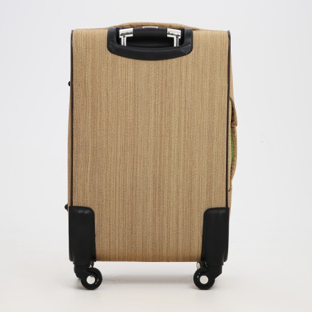 Small suitcase 24 "on lightning, code castle, with extension, beige color-6