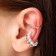 Earrings "Kaffa" Pearl diadem, white color in silver