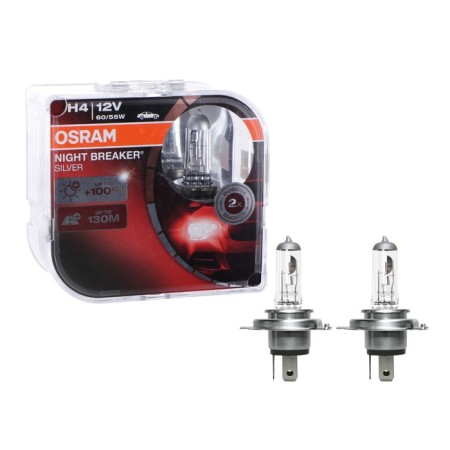 Car lamp Osram Night Breaker Silver +100%, H4, 12V, 60/55 W, set 2 pcs-1