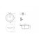 Kitchen Quartz Cotton Ulgran Quartz Nora 485, D = 485 mm, color 05, concrete