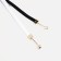 Women's belt, width 1 cm, metal buckle, white color