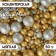 Confectionery sprinkling with soft center "Brill" gold, silver, 50 g