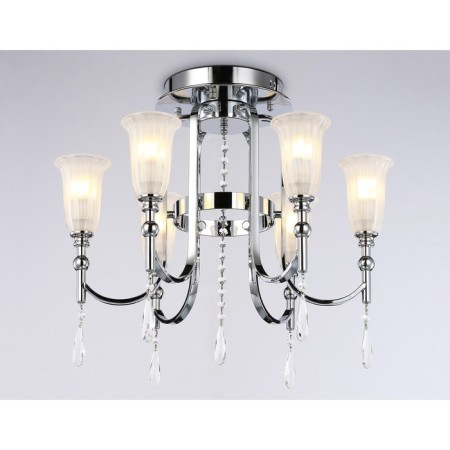 Crowning chandelier with crystal Ambrella Light, Traditional, TR3243, 6HE14, color chromium-3