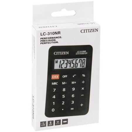 CITIZEN pocket Citizen "LC310NR", 8-bit, 69 x 115 x 23 mm, battery power, black-2