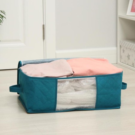 Cofr for storing things "blue -eyed", 49 × 36 × 21 cm, blue color-1