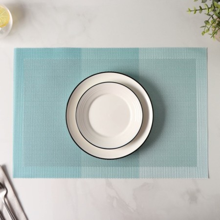 Serving napkin on the table "Triton", 45 × 30 cm, turquoise color-4