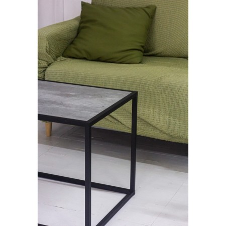 Table Journal Loft with chipboard, 941x488x488, Black Muar/Metropolitan Gray-1