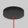 TR5511-BK Patch base with the possibility of feeding Belty Base D260mm H50mm IP20 Black alum
