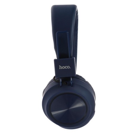Hoco W25 headphones, wireless, overheads, BT5.0, 300 mAh, microphone, blue-2