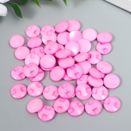 Buttons plastic on the midnight "Kruglyash Pink" 1.3x1.3 cm set 50 pcs 2x5x5.5 cm-2