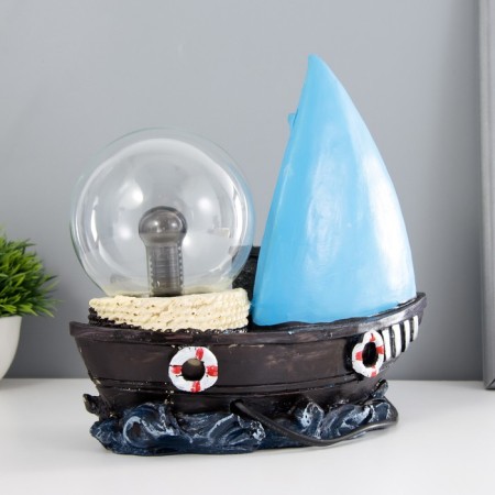 Plasma ball "Sailor" blue 25x10x22 cm Risalux-4
