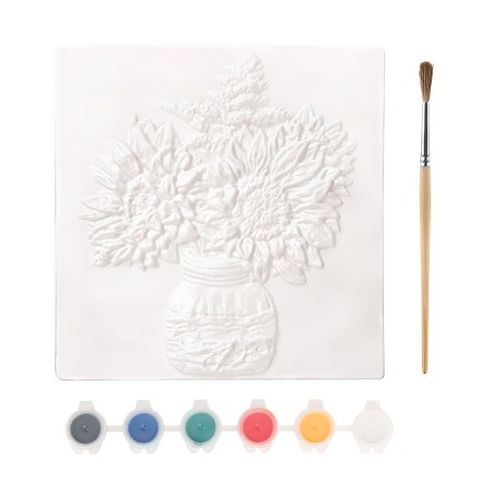 Reusable coloring "Sunflower", 20 × 20 cm-1