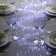 Garland "Mishura" 2 m Rosa, IP20, silver thread, 200 LED, white glow, 12 V