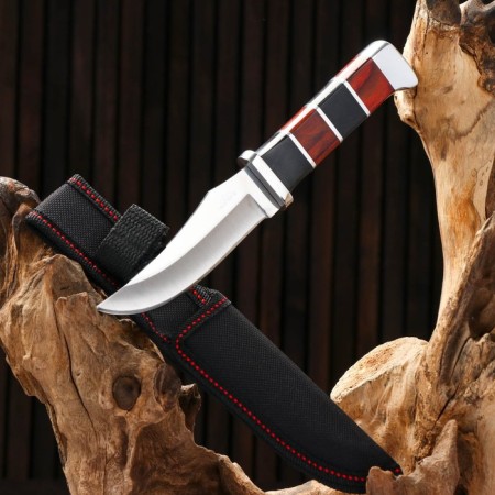Hunting knife "checkers" 19.5cm, blade 105mm/2.3mm