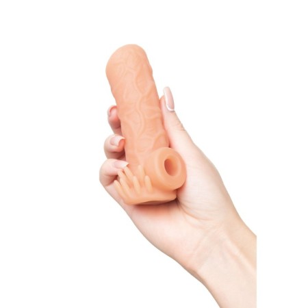 Kokos nozzle is realistic with additional stimulation, TPE, bodily, 12 cm-10