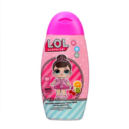 Shampoo-gel-pen children for bathtubs "Careful mother" Tutti-Frutti, 350 ml