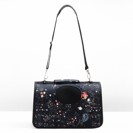 Bag - Animal Carriage "Star Sky", size S, 37.5 x 17 x 22 cm, black-1