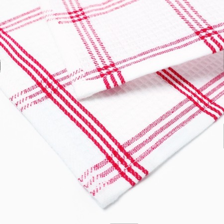 A set of decorative napkins Ethel Red 30x30cm., 4pcs, 100%HL.-3
