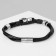 Bracelet Unisex "Style" skull, black color with silver, 23 cm