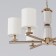 Ceiling Lamp Eurosvet Caprera 60146/6, E14, 6x40W, 670x670 mm, brass color