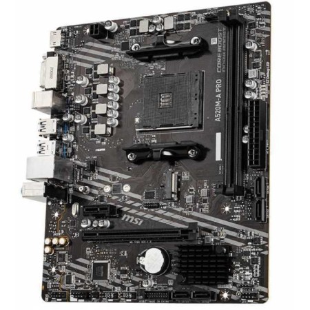 The MSI A520M-A Pro SOC-AMD A520 2XDDR4 MATX AC`97 8ch (7.1) GBLAN RAID+DVI 10044-1