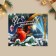 Postcard-Mini “Fulfillment of desires!”, Bullfill 10.7 x 8.8 cm, New Year