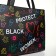 Women's bag with lightning, black color