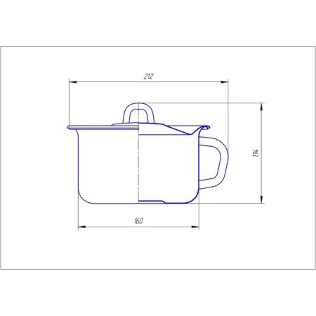 Pot, 1.9 l, white color-2