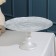 Serving dish "ancient rose", d = 28 cm, on the leg, color platinum