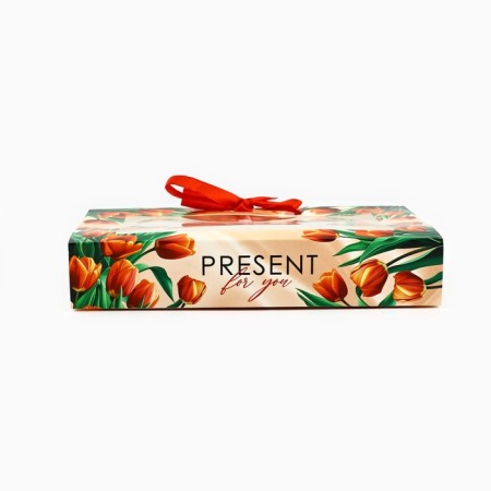 Box for 12 sweets with cells “Gift for you” 18.5 x 13.5 x 3.5 cm-1