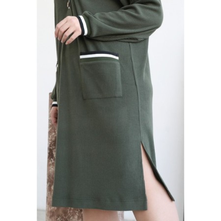 Women's dress, size 56, khaki color-7