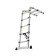 Lessonet-ladder Telescopic tundra, folding, aluminum, 1.6 x 1.6 m