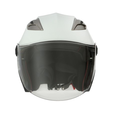 The helmet open with two visors, size XL (60-61), model-BLD-708E, white glossy-5
