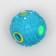 Croaking ball for dogs, hard, 7.5 cm, blue