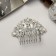 Safyan hair crest "butterflies", 7x8 cm, silver