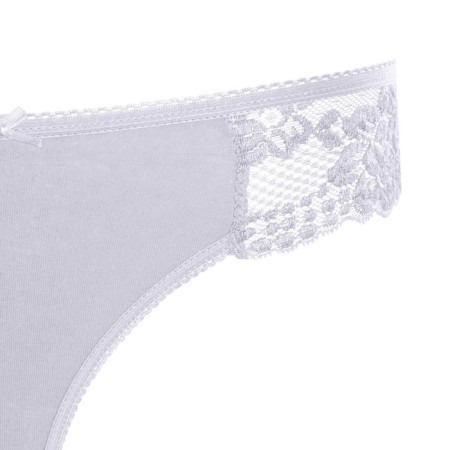 Panties female thongs, white color (Bianco), size 46 (m)-7