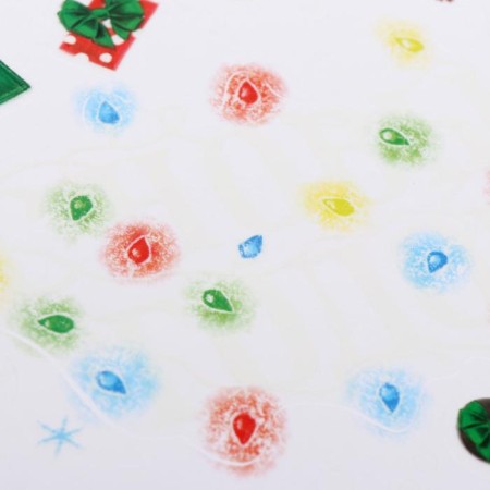 Interior sticker with a luminous layer "Happy New Year", 21 x 29.7 cm, New Year-1