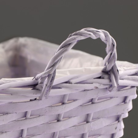 Playfish basket, 21 x 21 x 12/16x16 cm, purple, willow-2